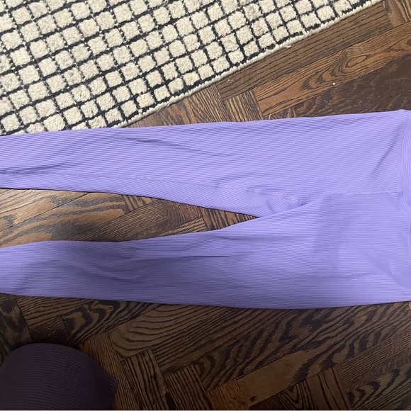 Purple Ribbed Pants - Picture 4 of 4